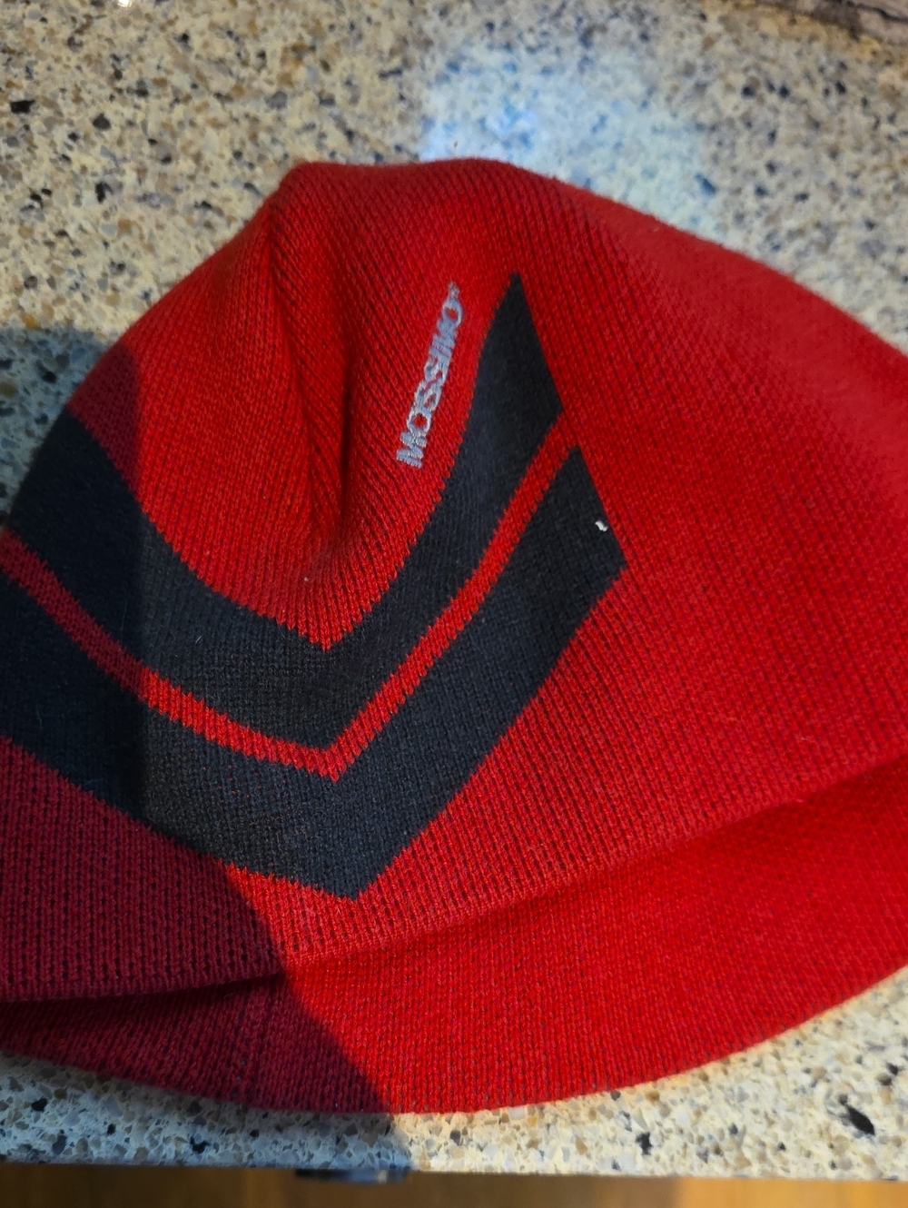 Men Red Black Beanie